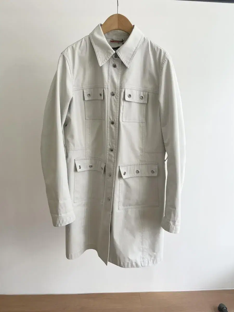 PRADA  BELTED LONG COAT